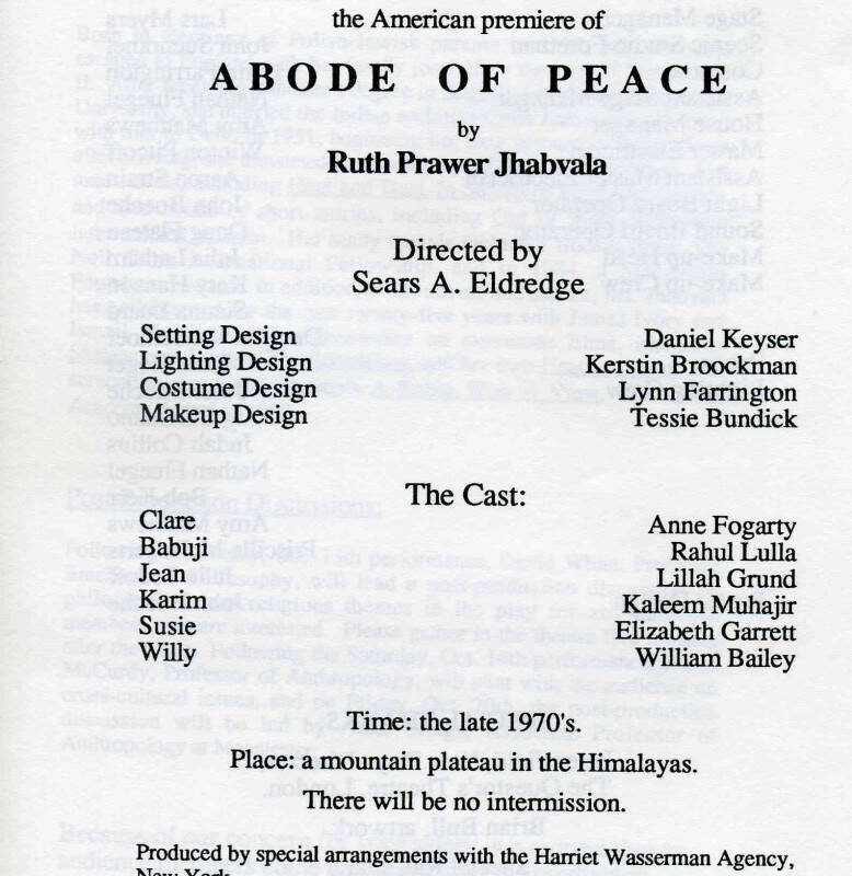 Abode of Peace 1989